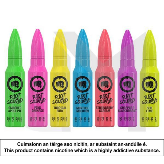 Riot Squad 0mg 50ml Shortfill (70VG/30PG)