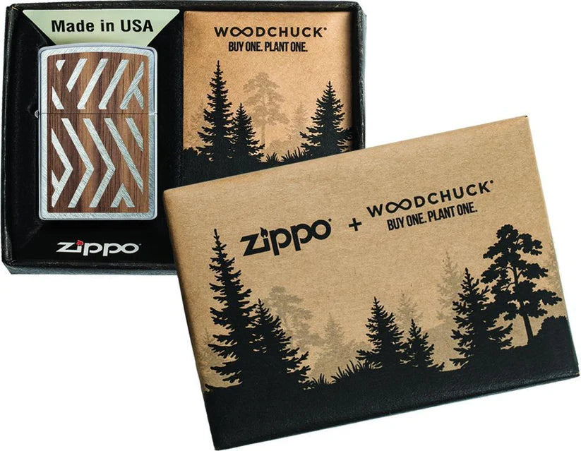 Zippo Woodchuck USA Herringbone Sweep