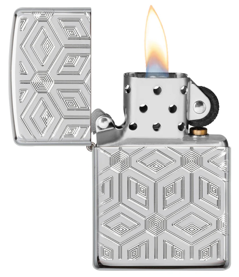 Zippo Armor 360 Boxes All Over Design