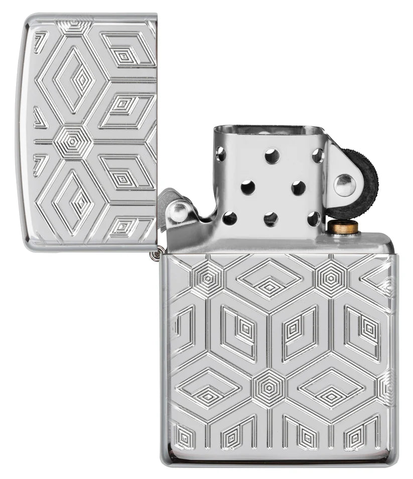 Zippo Armor 360 Boxes All Over Design