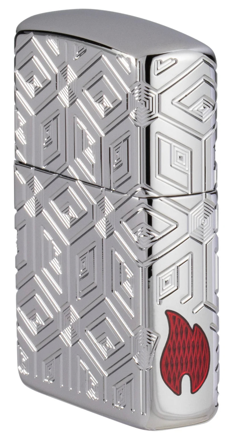 Zippo Armor 360 Boxes All Over Design