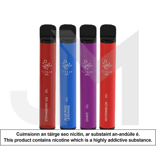 20mg ELF Bar 600 Disposable Vape Pod 600 Puffs