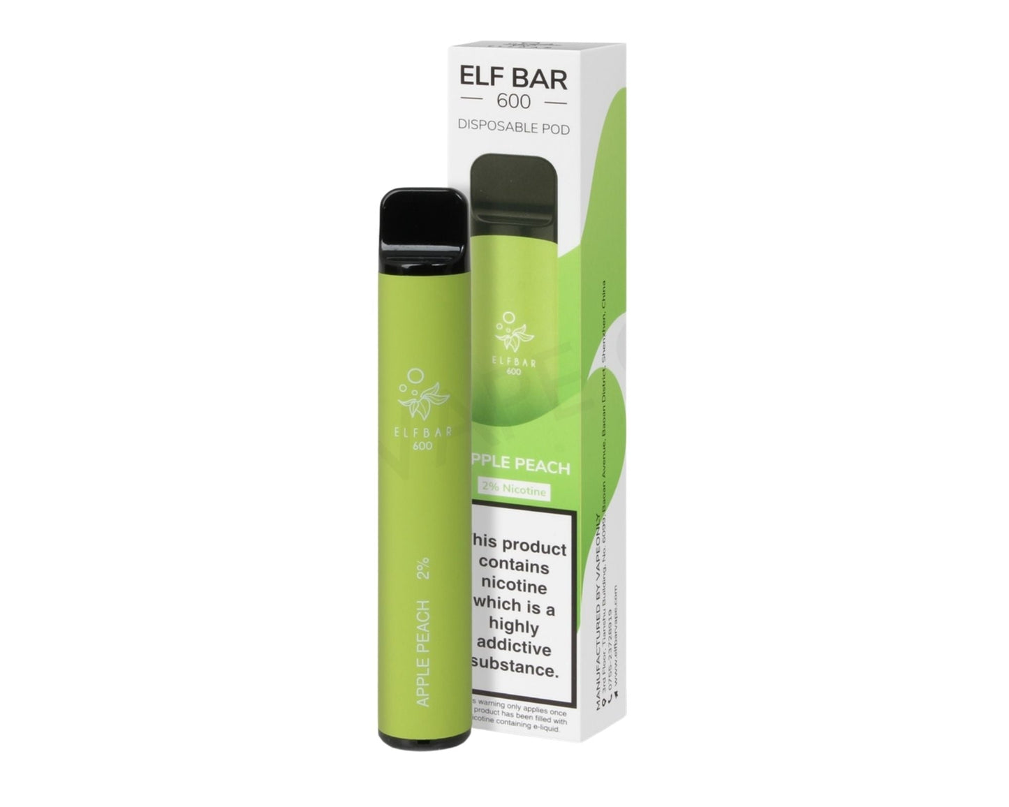 20mg ELF Bar 600 Disposable Vape Pod 600 Puffs