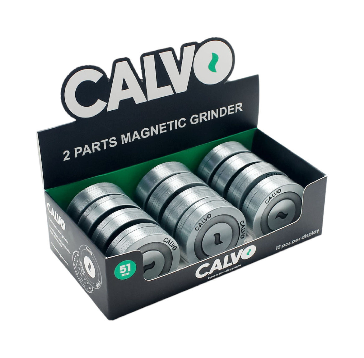 CALVO ZYNC GRINDER 2 PARTS 12 UNITS
