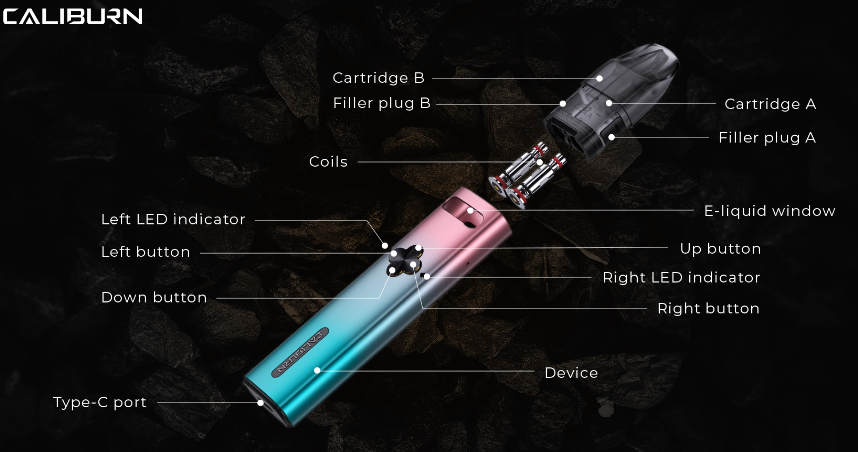 Caliburn Explorer Vape Kit - Uwell