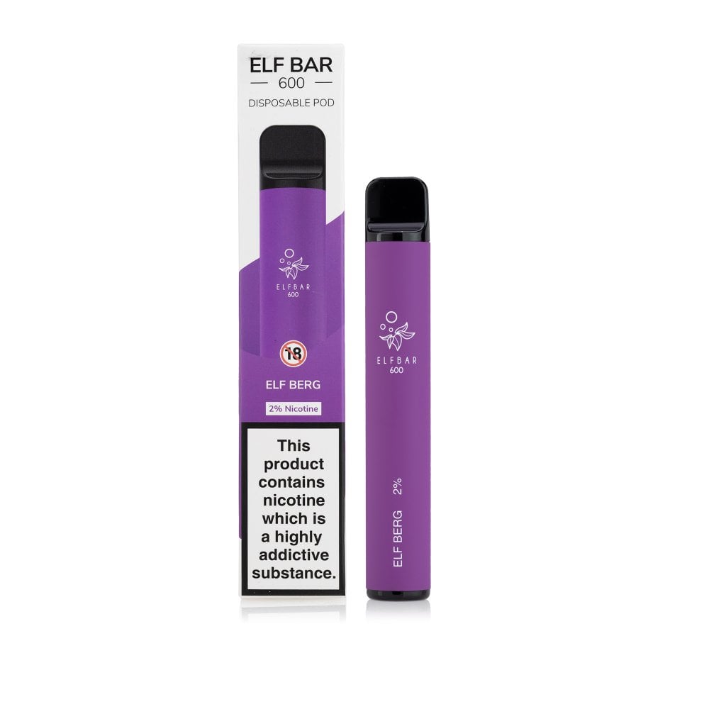 20mg ELF Bar 600 Disposable Vape Pod 600 Puffs