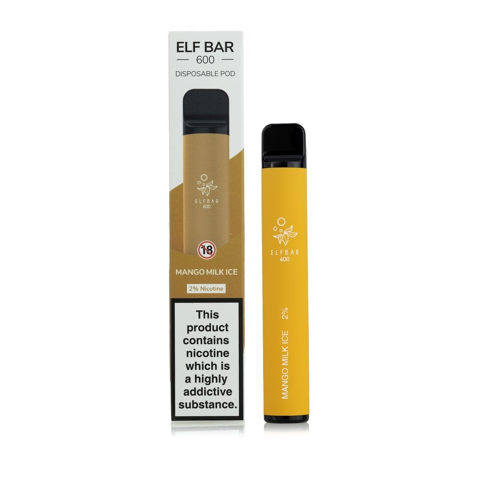 20mg ELF Bar 600 Disposable Vape Pod 600 Puffs