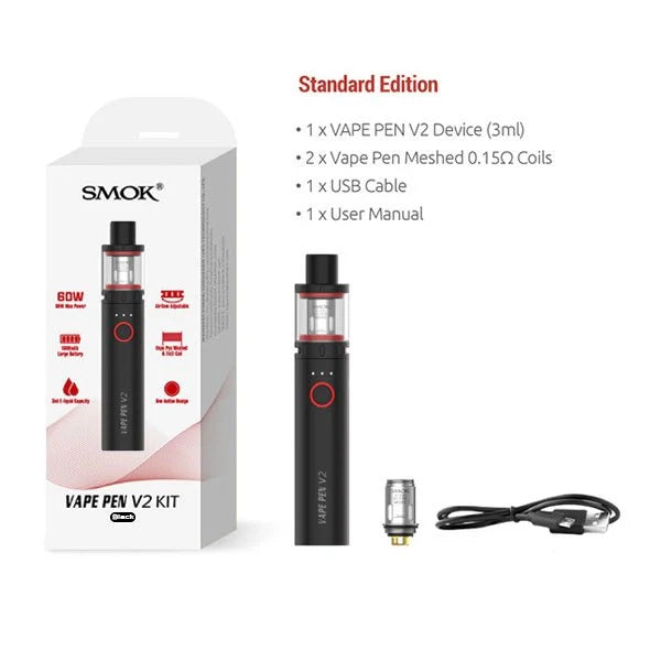 Vape Pen V2 60W 1600mAh Vape Kit - Smoktech