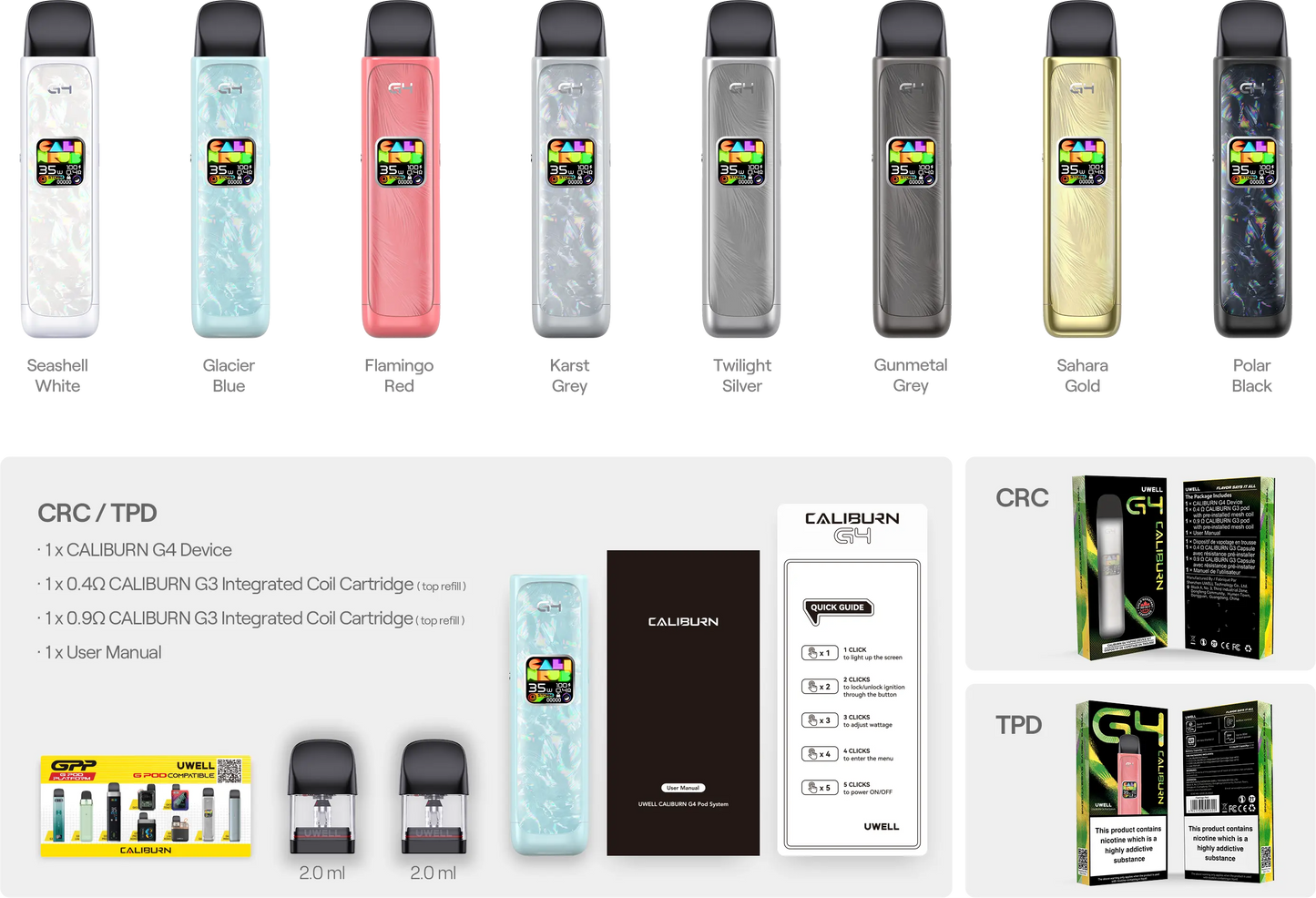 NEW! Uwell Caliburn G4 Vape Kit