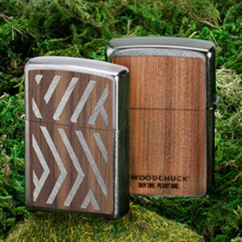 Zippo Woodchuck USA Herringbone Sweep