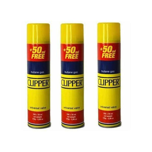 CLIPPER 300ml Butane Gas with Adapter Cap