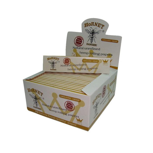 50 Hornet White King Size Organic Rolling Papers