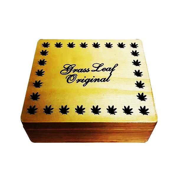 Grass Leaf Original Large Wooden Storage Box