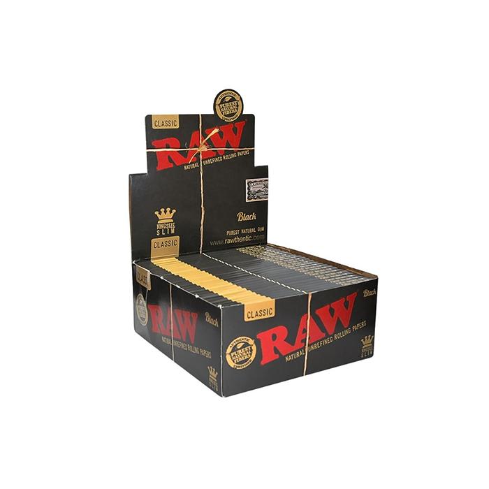 Raw King Size Slim Rolling Papers (no tips)