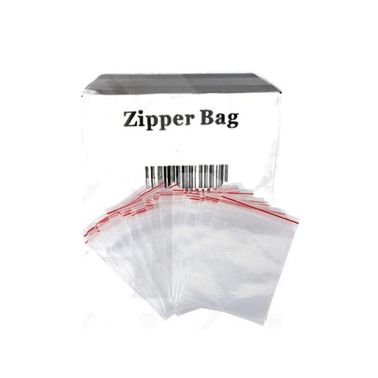 Zipper Branded 25mm x 25mm  Clear Baggies