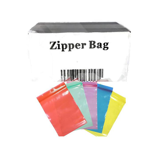 Zipper Branded 50mm x 50mm  Blue Baggies