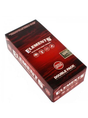 Elements Red Single Wide Slow Burn Hemp Rolling Paper