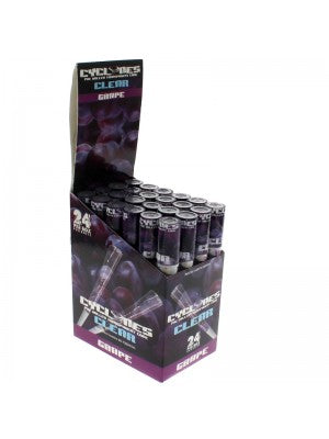 Cyclones Pre Rolled Transparent Flavored Cones -Grape