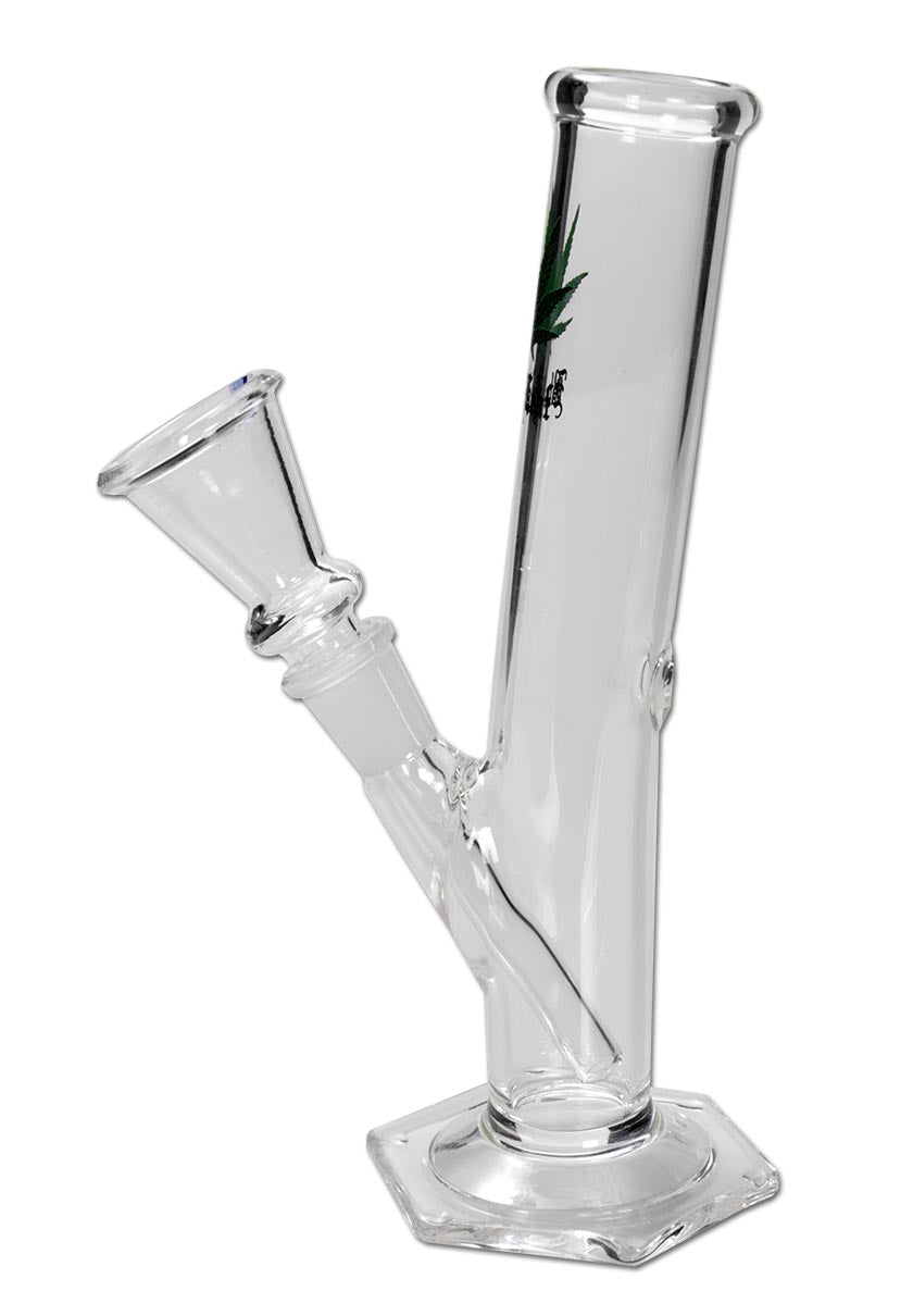 Glass Bong ''Black Leaf'