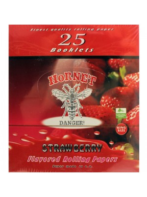 Hornet Flavoured King Size Rolling Papers - Strawberry