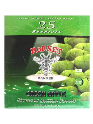 Hornet Flavoured King Size Rolling Papers - Green Apple