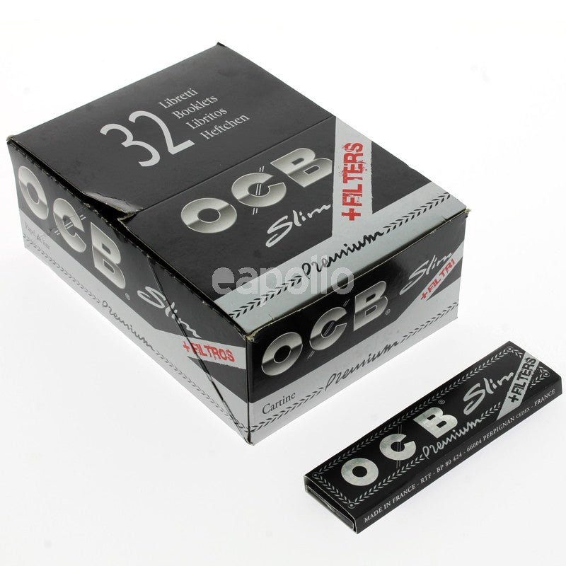 OCB Premium King Size Slim Rolling Papers + Filter Tips