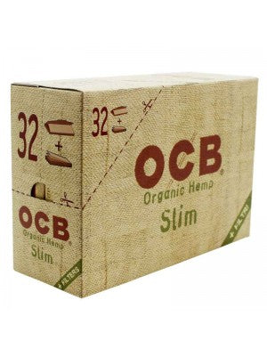 OCB Organic Hemp Slim Rolling Papers + Filter Tips