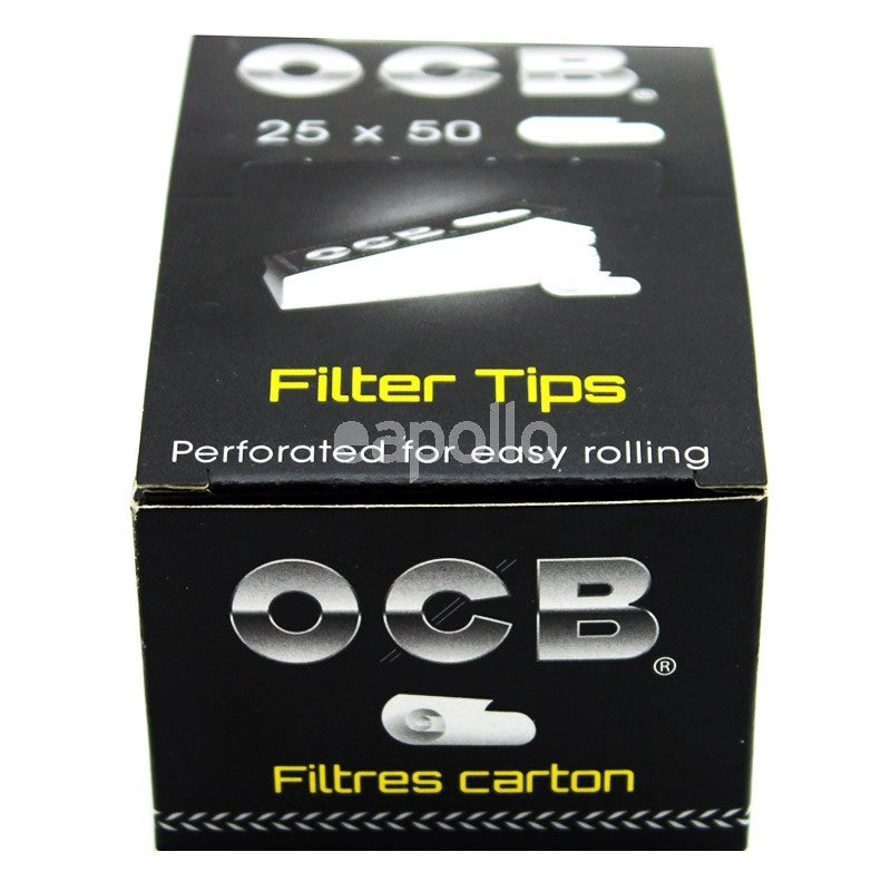 OCB Premium Black Perforated Roach Filter Tips