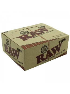 RAW Natural Unrefined Pre-Rolled Tips