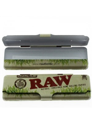 RAW Organic Hemp Tin Case Paper Holder