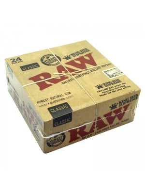 RAW Classic Natural Unrefined Rolling Papers - King Size Supreme