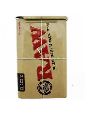 RAW preroll tips - Metal Sliding Top Tin