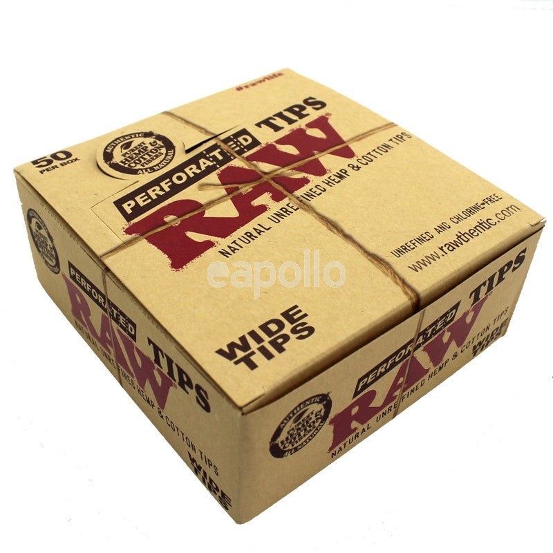 RAW Perforated Wide Tips Rolling Paper