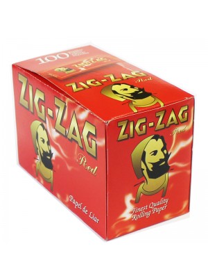 Zig Zag Red Regular Rolling Papers - 100 booklets