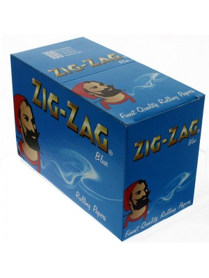 Zig Zag Blue Regular Rolling Papers - 100 booklets