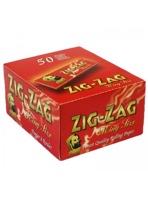 Zig Zag Red King Size Rolling Papers - 50 booklets