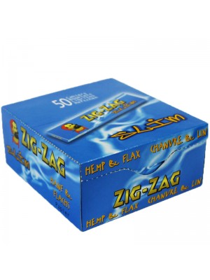 Zig Zag Blue King Size Slim Rolling Papers - 50 booklets